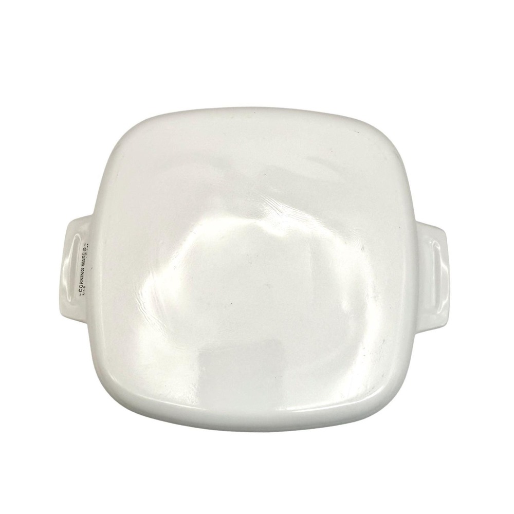 Vintage Corning Ware L'Echalote Casserole Dish‎ White Square Handles - Picture 3 of 8
